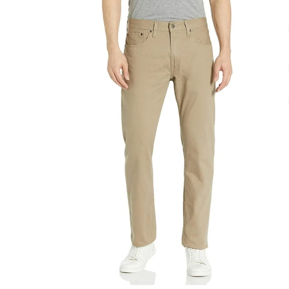 Levis 559 Relaxed Straight Jeans Mens 30X32 Cotton Beige Khaki Pants Fit Zip Fly